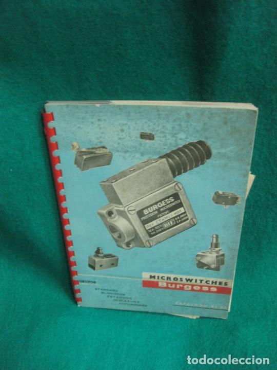 Cat&aacute;logos publicitarios: CATALOGO KL 63. CATALOGO MICROSWITCHES. BURGESS. STANDAR, BLINDADOS. ESTAMCOS, MINIATURA... 1964.