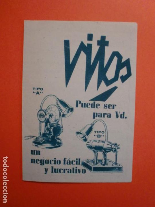 Cat&aacute;logos publicitarios: MAQUINA PARA REPARAR MEDIAS VITOS TIPOS A Y B FABRICA S.A. CL&Eacute;MENT MAROT MATAR&Oacute;