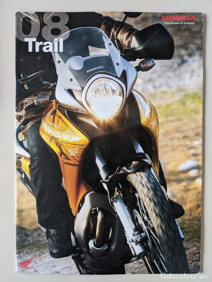 Cat&aacute;logos publicitarios: 08 HONDA CATALOGO TRAIL - MOTOS - MUY BUEN ESTADO 30X21 20 PAGINAS