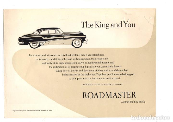 Catalogues publicitaires: HOJA PUBLICITARIA AUTOMOVILES ROADMASTER. AMERICA. C. 1930