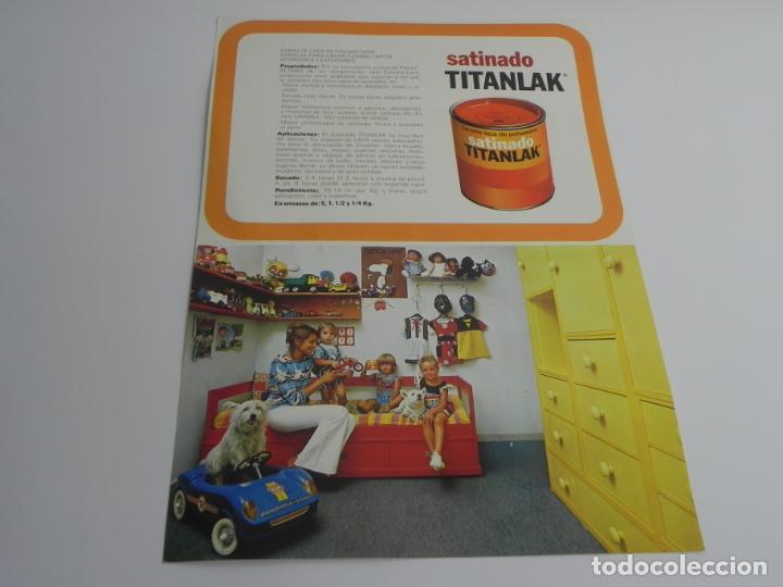 Cat&aacute;logos publicitarios: HOJA PIBLICITATOR&Iacute;A TITANLAK SATINADO (INDUSATRIAS TITAN-1976)