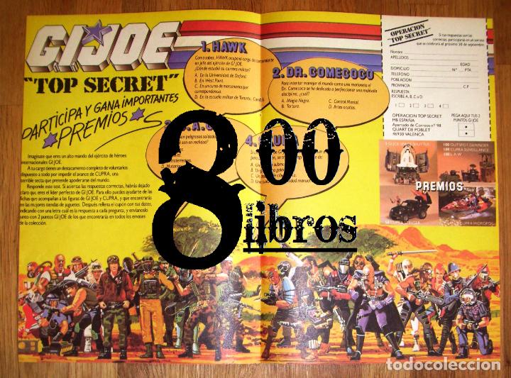 Catalogues publicitaires: ANUNCIO - HOJA - PUBLICIDAD. G.I. JOE. Concurso Operaci&oacute;n Top Secret. Doble p&aacute;gina. - 1988
