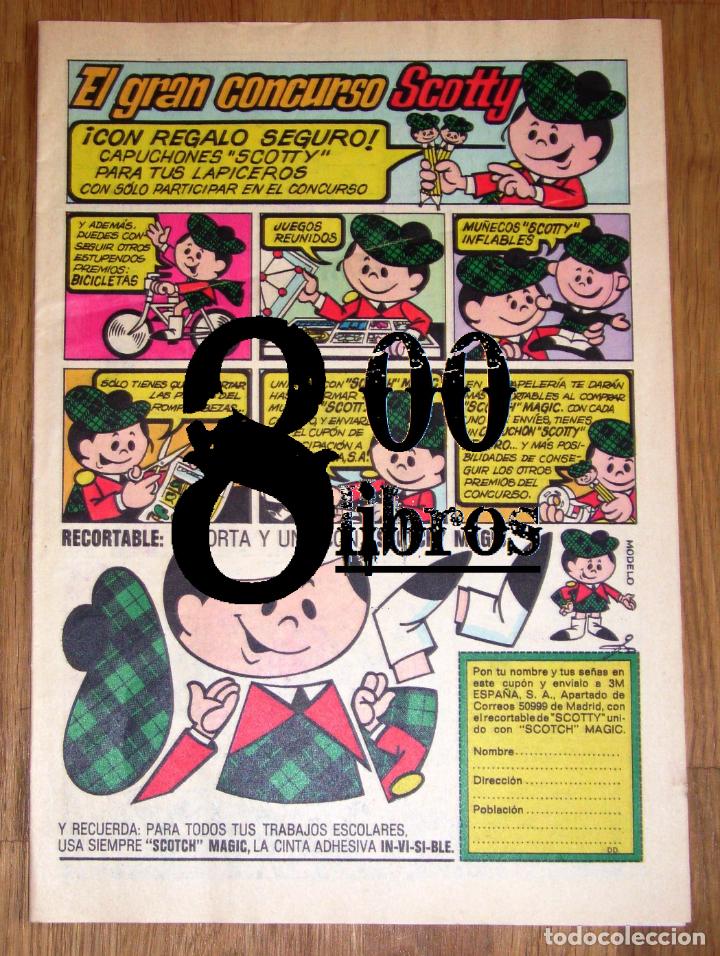 Advertising Catalogs: ANUNCIO - HOJA - PUBLICIDAD. Gran concurso Scotty. Recortable. Scorch Magic. - 1974