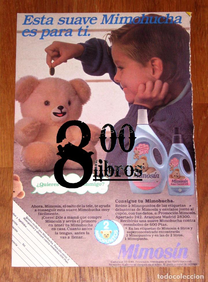Cat&aacute;logos publicitarios: ANUNCIO - HOJA - PUBLICIDAD. MIMOS&Iacute;N : Mimohucha. - 1989