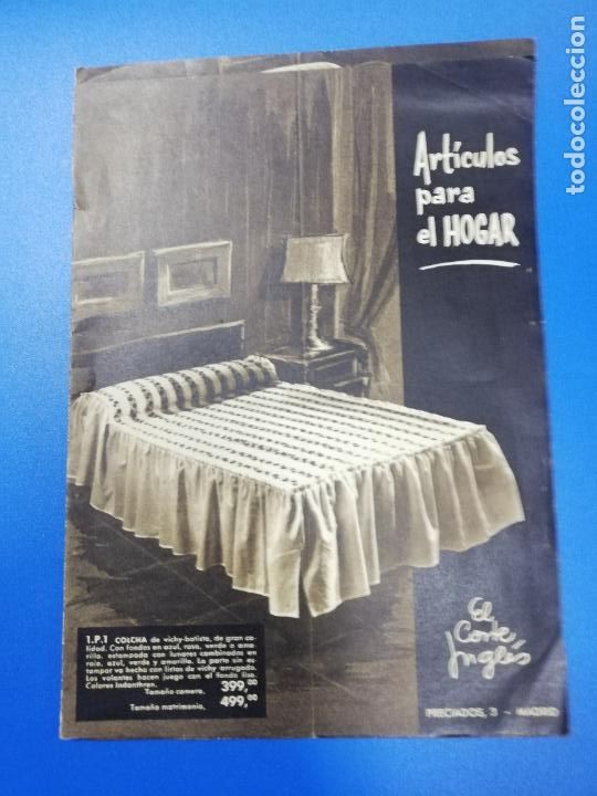 Catalogues publicitaires: CATALOGO DE P&Ugrave;BLICIDAD EL CORTE INGLES. ARTICULOS PARA EL HOGAR. 1955. VER FOTOS.