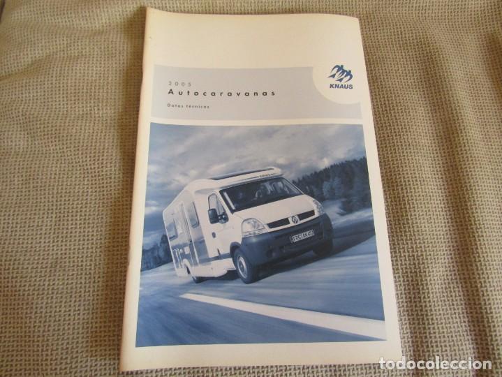 Cat&aacute;logos publicitarios: Cat&aacute;logo Publicidade Autocaravanas Knaus 2005 Datos T&eacute;cnicos