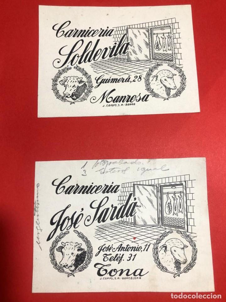 Cat&aacute;logos publicitarios: Dibujos originales para publicidad. Carnicer&iacute;a Soldevila (Manresa) Carnicer&iacute;a Jos&eacute; Tard&aacute; (Tona)