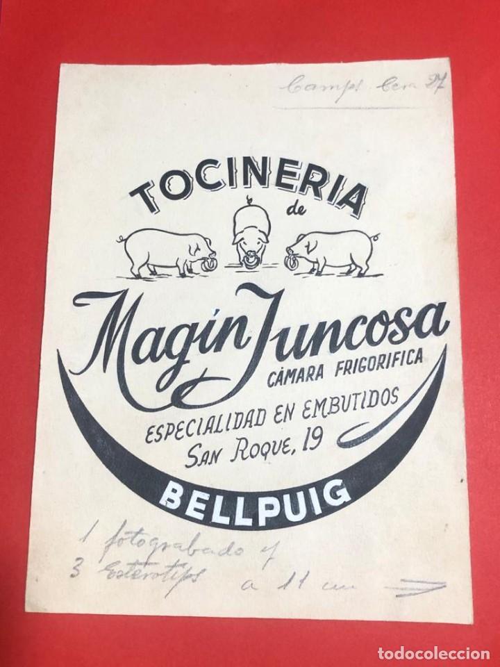Cat&aacute;logos publicitarios: Dibujo original para publicidad. Tociner&iacute;a de Mag&iacute;n Juncosa (Bellpuig, Lleida)