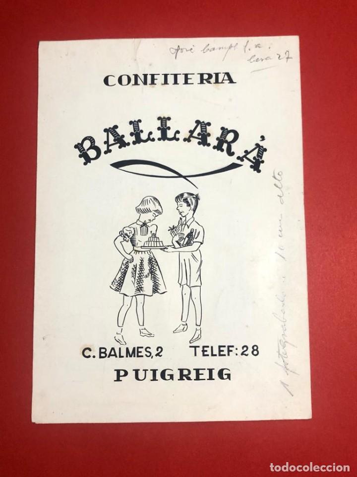 Catalogues publicitaires: Dibujo original para publicidad. Confiteria Ballar&agrave; (Puig-Reig)