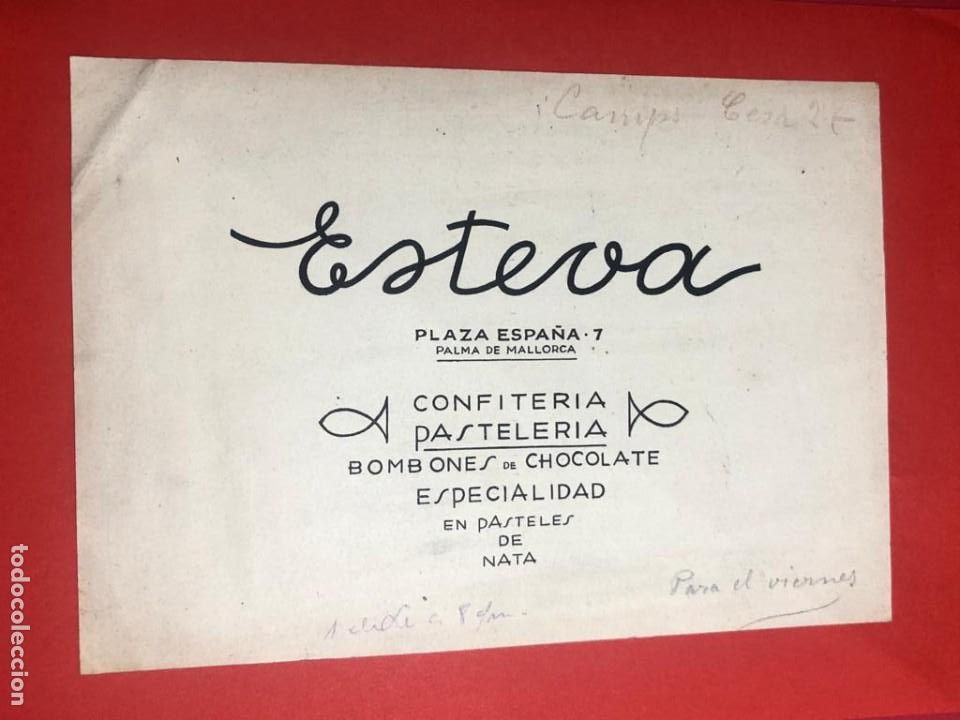 Cat&aacute;logos publicitarios: Dibujo original para publicidad. Confiter&iacute;a-pasteler&iacute;a Esteva (Palma de Mallorca)