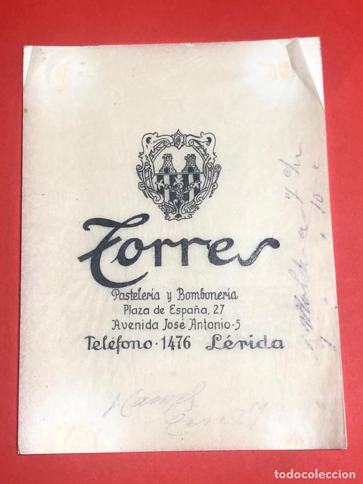 Catalogues publicitaires: Dibujo original para publicidad. Pasteler&iacute;a y bomboner&iacute;a Torres (Lleida)