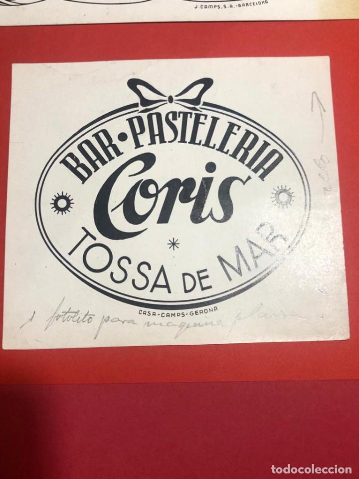 Cat&aacute;logos publicitarios: Dibujo original para publicidad. Bar-Pasteler&iacute;a Coris (Tossa de Mar, Girona)