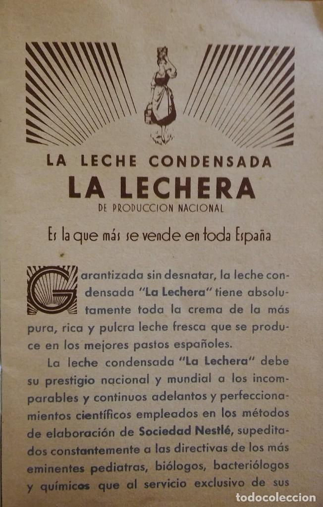 Cat&aacute;logos publicitarios: Leche condensada La Lechera. Cat&aacute;logo de 1934 - Foto 3