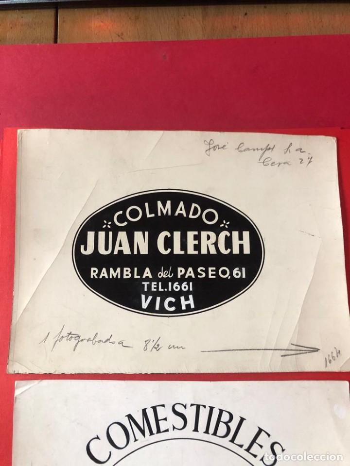 Catalogues publicitaires: Dibujo original para publicidad. Colmado Juan Clerch (Vic, Barcelona)