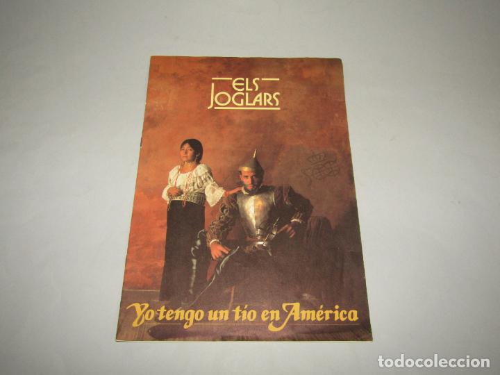 Cat&aacute;logos publicit&aacute;rios: Antiguo Programa de la Obra YO TENGO UN TIO EN AM&Eacute;RICA de ELS JOGLARS - A&ntilde;o 1992