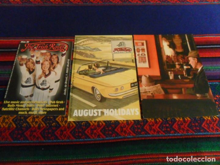 Cat&aacute;logos publicitarios: DOS PROGRAMAS PUB IRLAND&Eacute;S DE THE IRISH ROVER DE MADRID. REGALO POSTAL RYAN'S PUB DE DUBLIN.