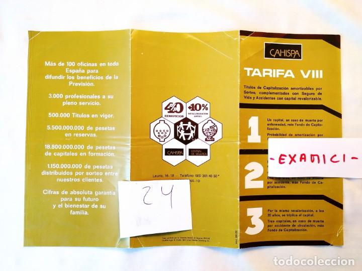 Cat&aacute;logos publicitarios: 1982 - TR&Iacute;PTICO CAHISPA - Foto 1
