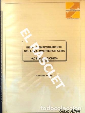 Cat&aacute;logos publicitarios: BETA-2 Y EMPEORAMIENTO DEL ASMA.MUERTE POR ASMA - 1993