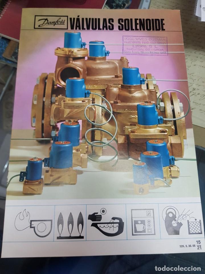 Werbekataloge: ANTIGUO CATALOGO VALVULAS SOLENOIDE MAQUINARIA DANFOSS SELLO LATORRE SL MURCIA
