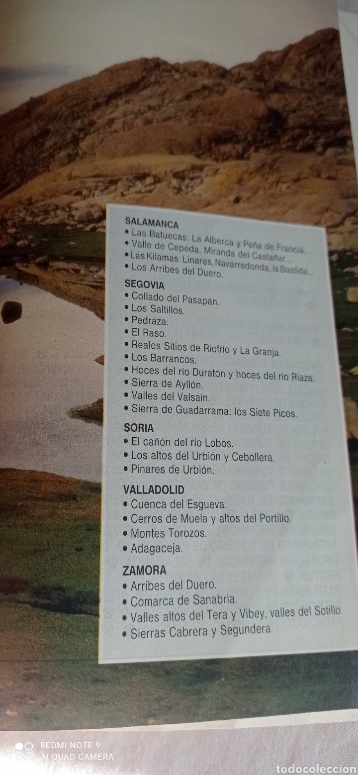 Cat&aacute;logos publicitarios: Triptico folleto Castilla y Leon 1990 - Foto 8