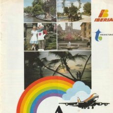 Catálogos publicitarios: REVISTA A BORDO IBERIA CATALOGO DE VIAJES DE 1983