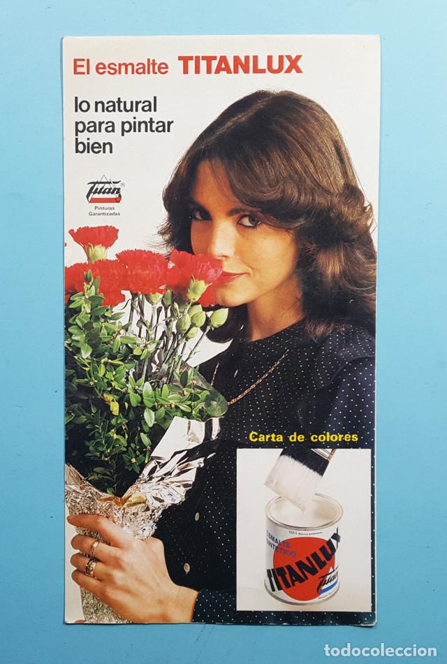 Werbekataloge: CARTA DE COLORES ESMALTE TITANLUX TITAN 43 X 11,50 CM 1982