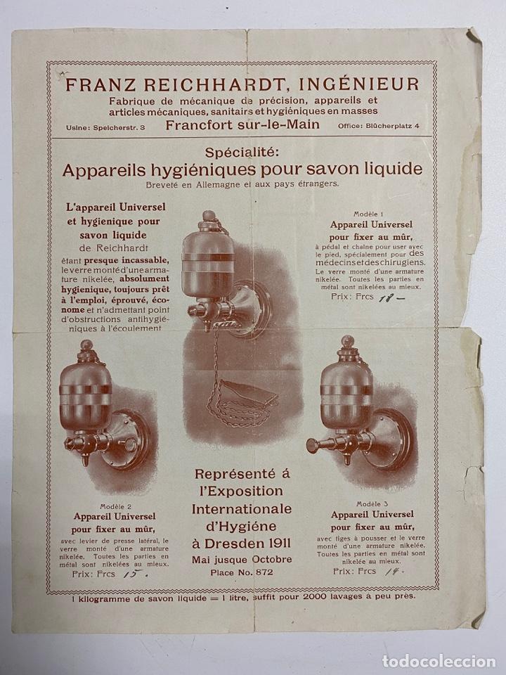 Cat&aacute;logos publicit&aacute;rios: LISTA DE PRECIO. FRANZ REICHHARDT. APARTO HIGIENICO PARA JABON LIQUIDO. VER