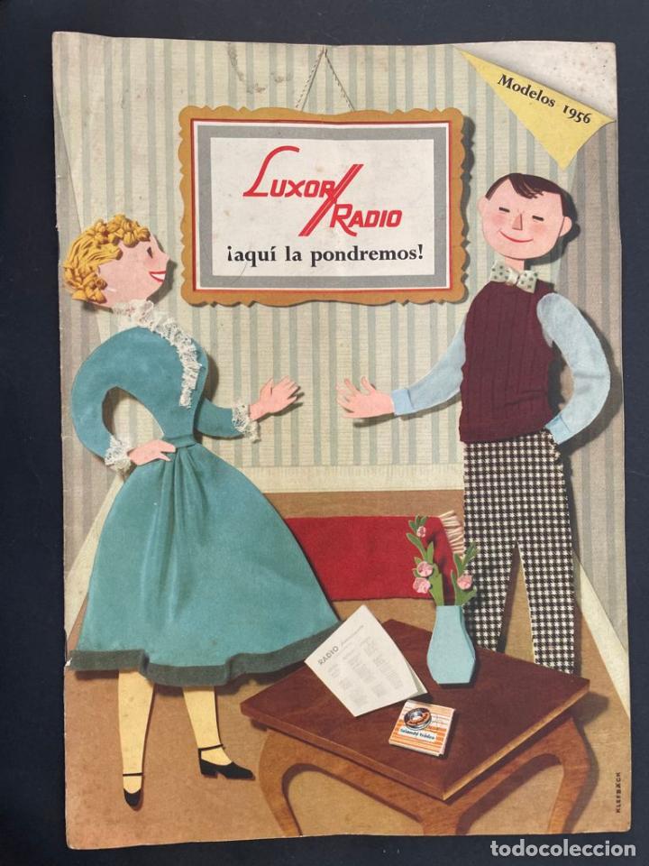 Werbekataloge: CATALOGO - LUXOR RADIO (MODELOS 1956) - SUECIA