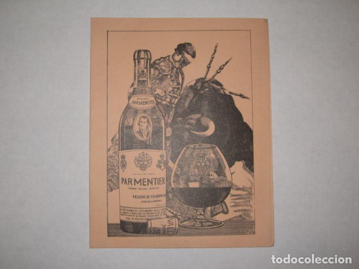 Cat&aacute;logos publicitarios: JEREZ DE LA FRONTERA-BRANDY PARMENTIER-SEPTIEMBRE 1966-PUBLICIDAD ANTIGUA-VER FOTOS-(K-1853)