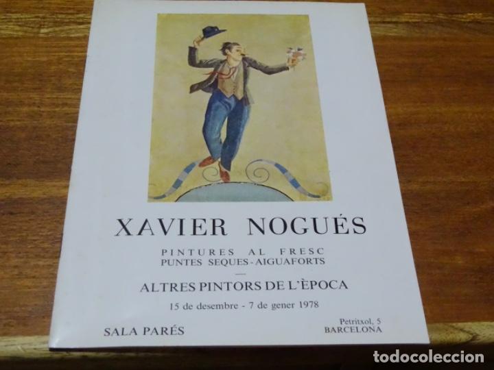 Werbekataloge: CATALOGO DE LA SALA PARES. XAVIER NOGUES Y ALTRES PINTORS 1978