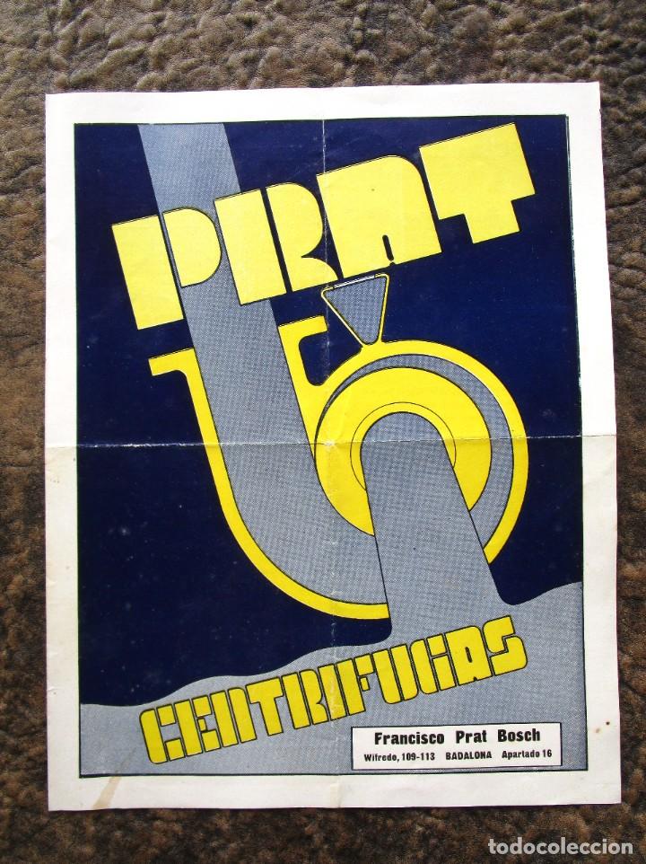 Advertising Catalogs: antiguo catalogo publicitario Bombas centrifugas prat catalogo precios