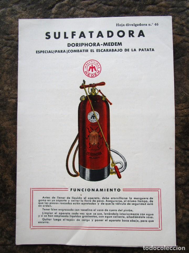 Advertising Catalogs: antiguo catalogo publicitario sulfatadora doriphora medem