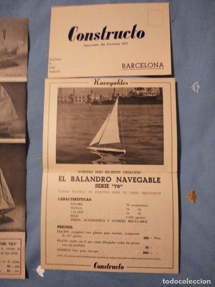 Cat&aacute;logos publicitarios: Cat&aacute;logo Constructo Miniatura Naval Modelismo Ca 1950 - Foto 2