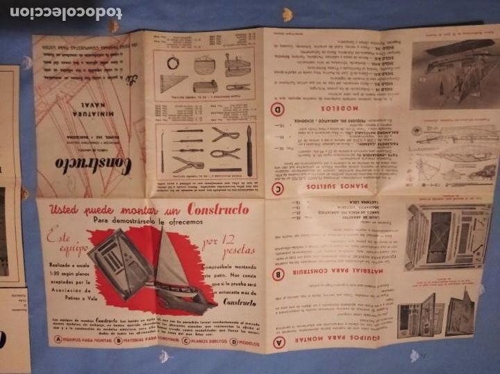 Cat&aacute;logos publicitarios: Cat&aacute;logo Constructo Miniatura Naval Modelismo Ca 1950 - Foto 5