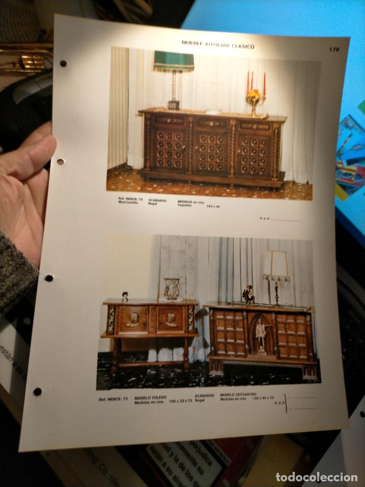 Werbekataloge: GRAN ficha catalogo muebles MADERA TIENDA fabricante valencia VINTAGE RETRO MUEBLE AUXILIAR CLASICOS