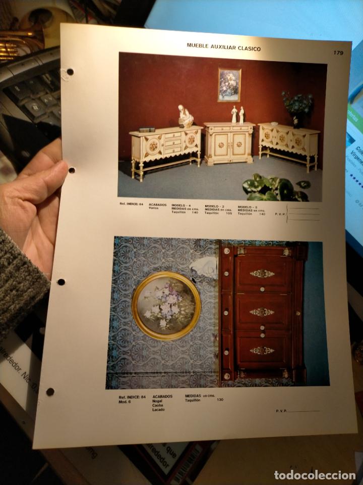 Werbekataloge: GRAN ficha catalogo muebles MADERA TIENDA fabricante valencia VINTAGE RETRO MUEBLE AUXILIAR CLASICOS