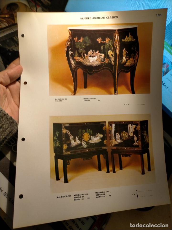 Werbekataloge: GRAN ficha catalogo muebles MADERA TIENDA fabricante valencia VINTAGE RETRO MUEBLE AUXILIAR CLASICOS