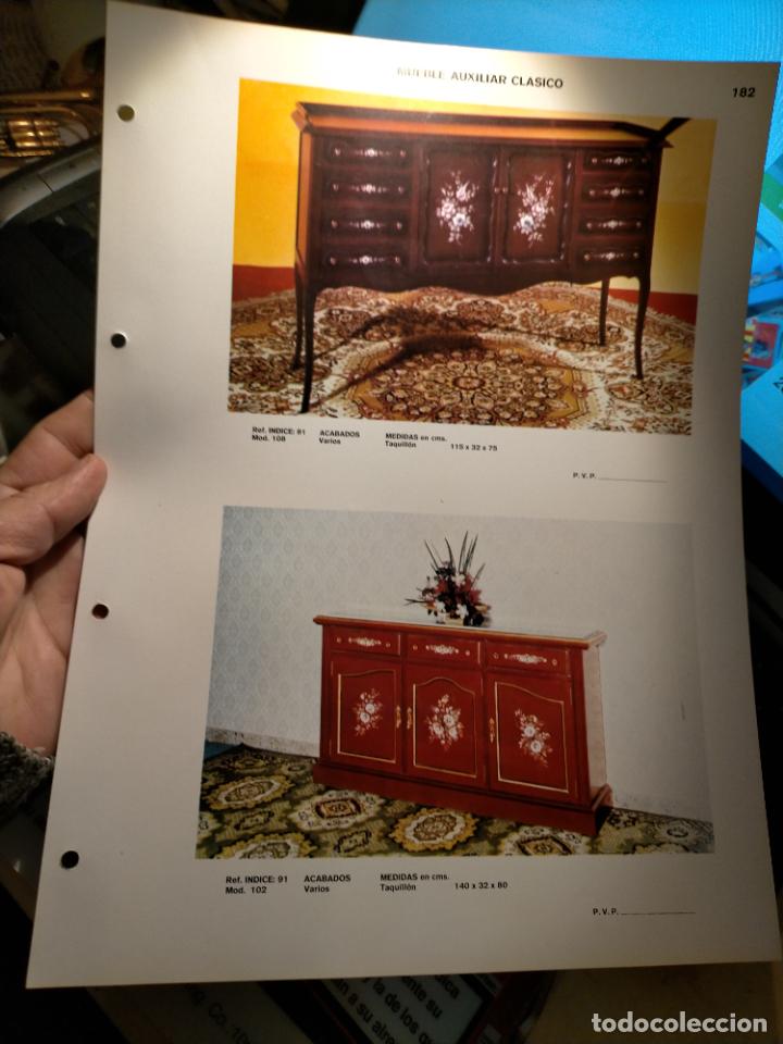 Werbekataloge: GRAN ficha catalogo muebles MADERA TIENDA fabricante valencia VINTAGE RETRO MUEBLE AUXILIAR CLASICOS