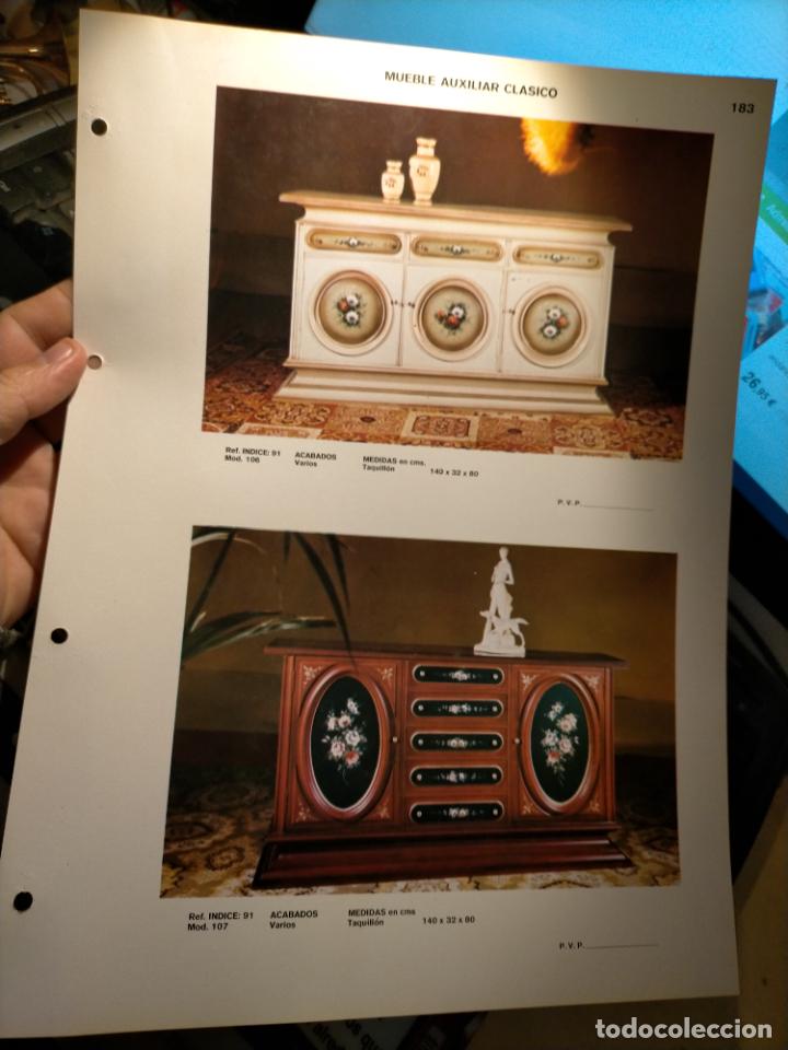 Werbekataloge: GRAN ficha catalogo muebles MADERA TIENDA fabricante valencia VINTAGE RETRO MUEBLE AUXILIAR CLASICOS