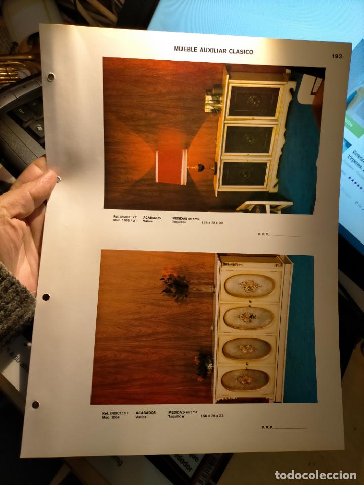 Werbekataloge: GRAN ficha catalogo muebles MADERA TIENDA fabricante valencia VINTAGE RETRO MUEBLE AUXILIAR CLASICOS