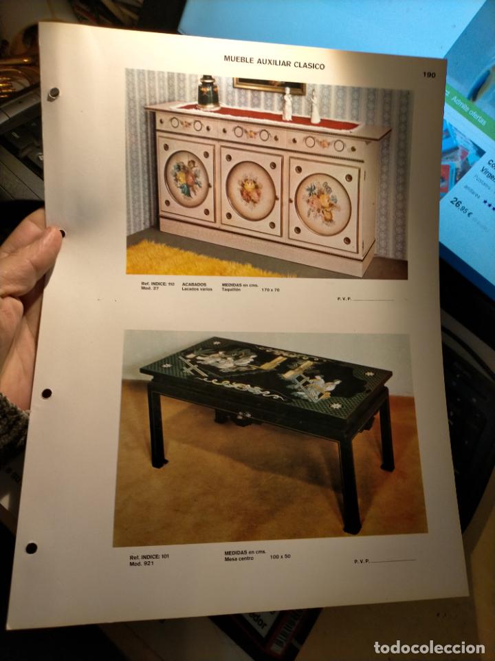 Werbekataloge: GRAN ficha catalogo muebles MADERA TIENDA fabricante valencia VINTAGE RETRO MUEBLE AUXILIAR CLASICOS