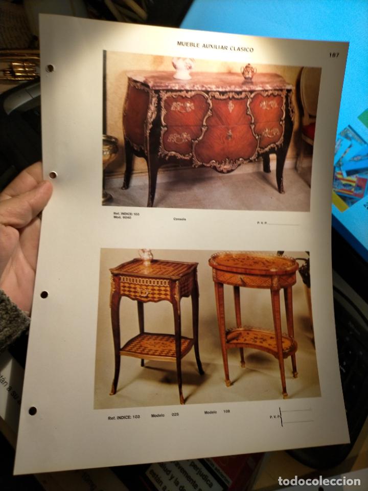 Werbekataloge: GRAN ficha catalogo muebles MADERA TIENDA fabricante valencia VINTAGE RETRO MUEBLE AUXILIAR CLASICOS