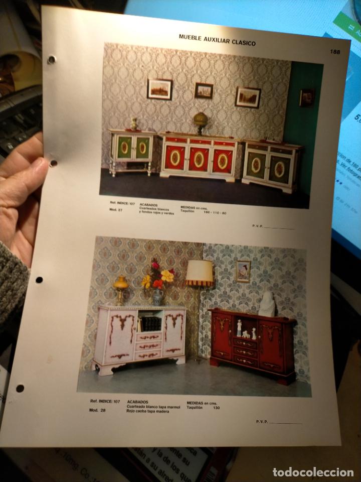 Werbekataloge: GRAN ficha catalogo muebles MADERA TIENDA fabricante valencia VINTAGE RETRO MUEBLE AUXILIAR CLASICOS