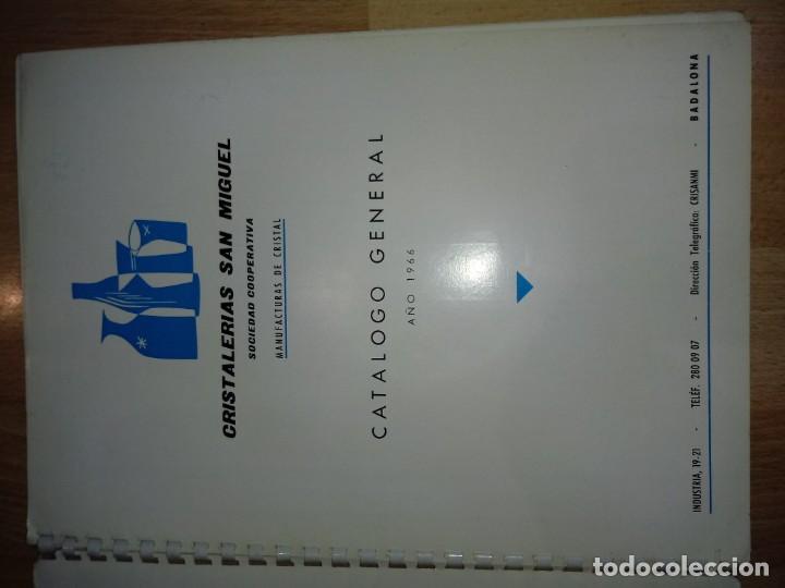 Cat&aacute;logos publicitarios: Catalogo Cristalerias San Miguel - Badalona - 1966
