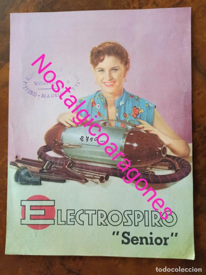 Werbekataloge: Folleto publicidad aspirador ELECTROSPIRO principio a&ntilde;os 60
