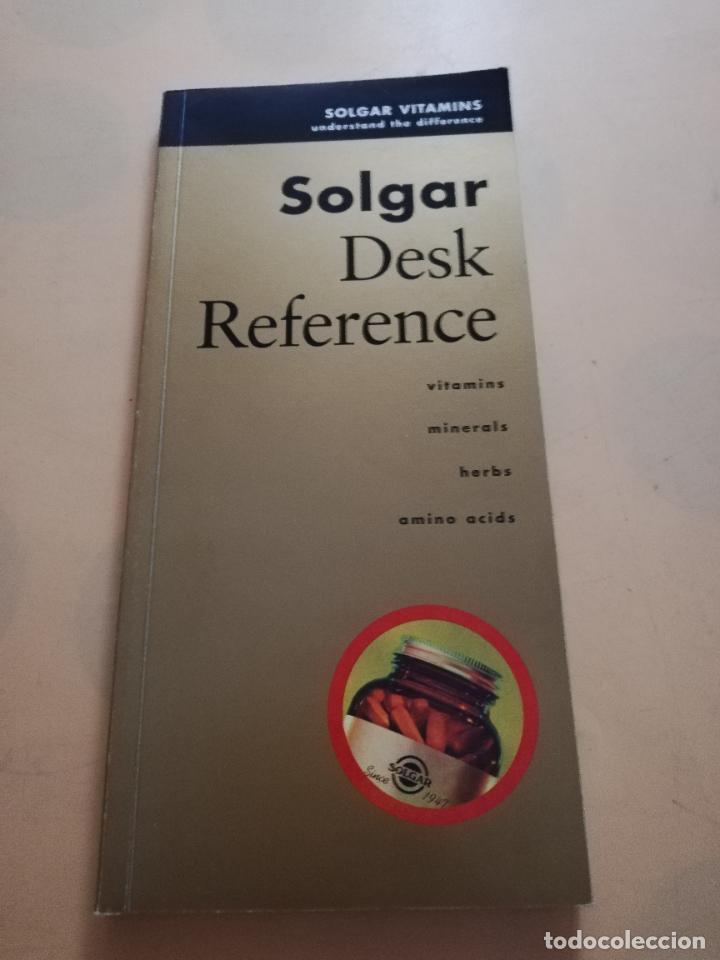 Cat&aacute;logos publicit&aacute;rios: SOLGAR. DESK REFERENCE. SOLGAR VITAMINS. PAG. 143.