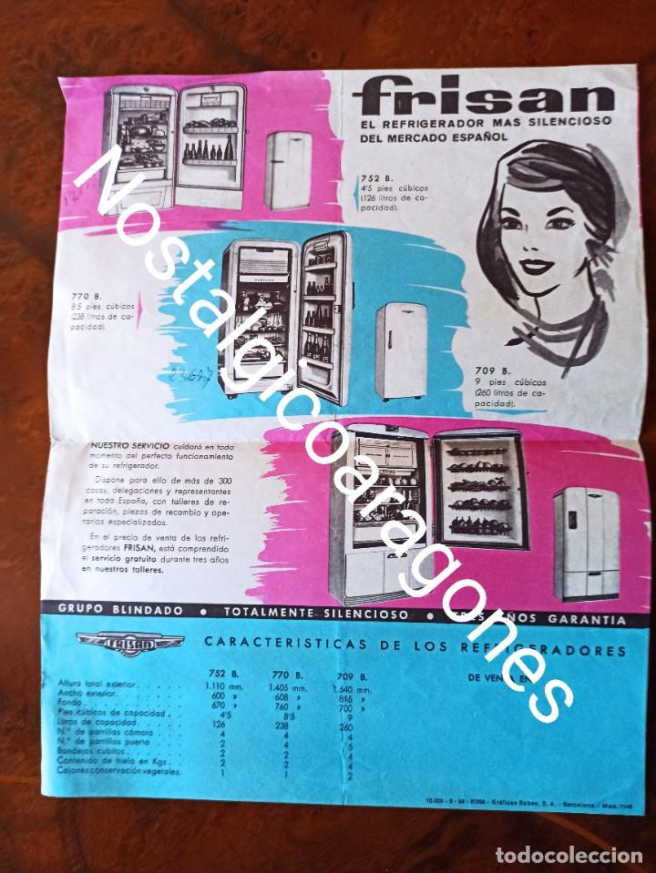 Werbekataloge: Folleto frigor&iacute;fico FRISAN a&ntilde;os 60