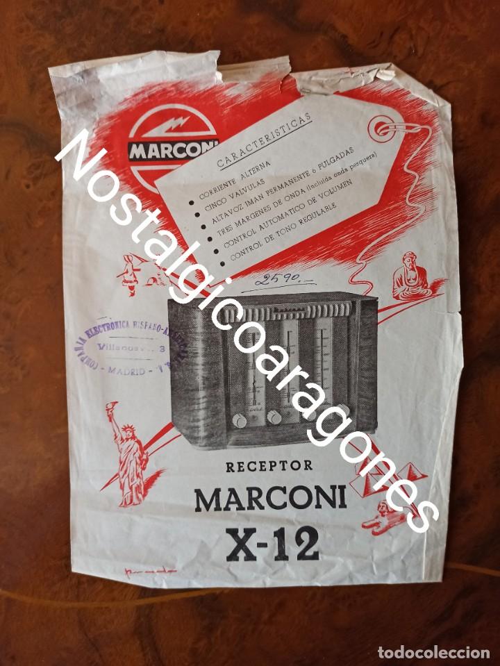 Werbekataloge: Folleto radio Marconi X 12,a&ntilde;os 60
