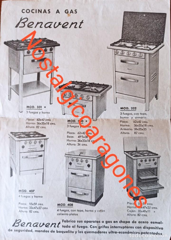 Werbekataloge: Folleto cocinas BENAVENT a&ntilde;os 60