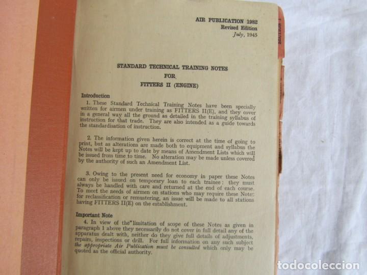 Cat&aacute;logos publicitarios: Standard Tchnical Training notes for fitters (engine) 1945, en ingl&eacute;s - Foto 6